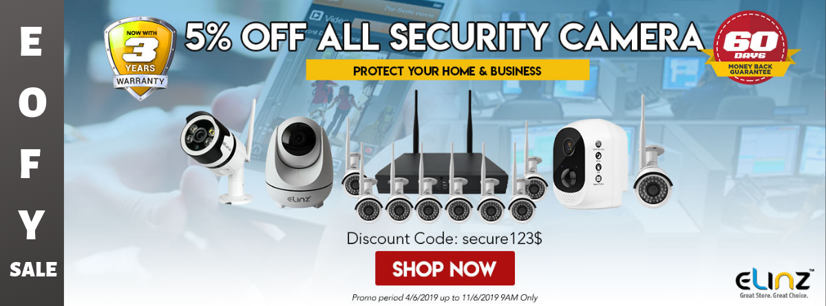 security camera EOFY sale